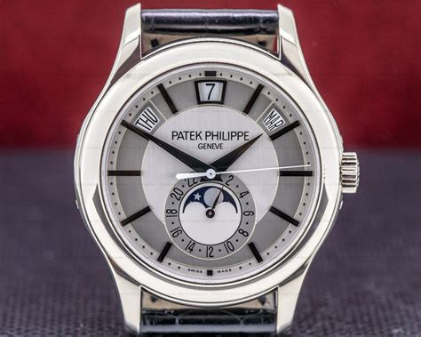 patek philippe geneve annual calendar ref 5205g|patek philippe 5205 white gold.